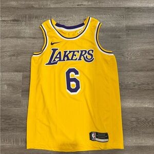 Nike Lakers Gold Basketball Jersey